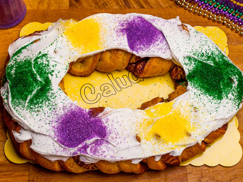Traditional King Cakes - Case of 10  (Icing on the Side) - Image 5