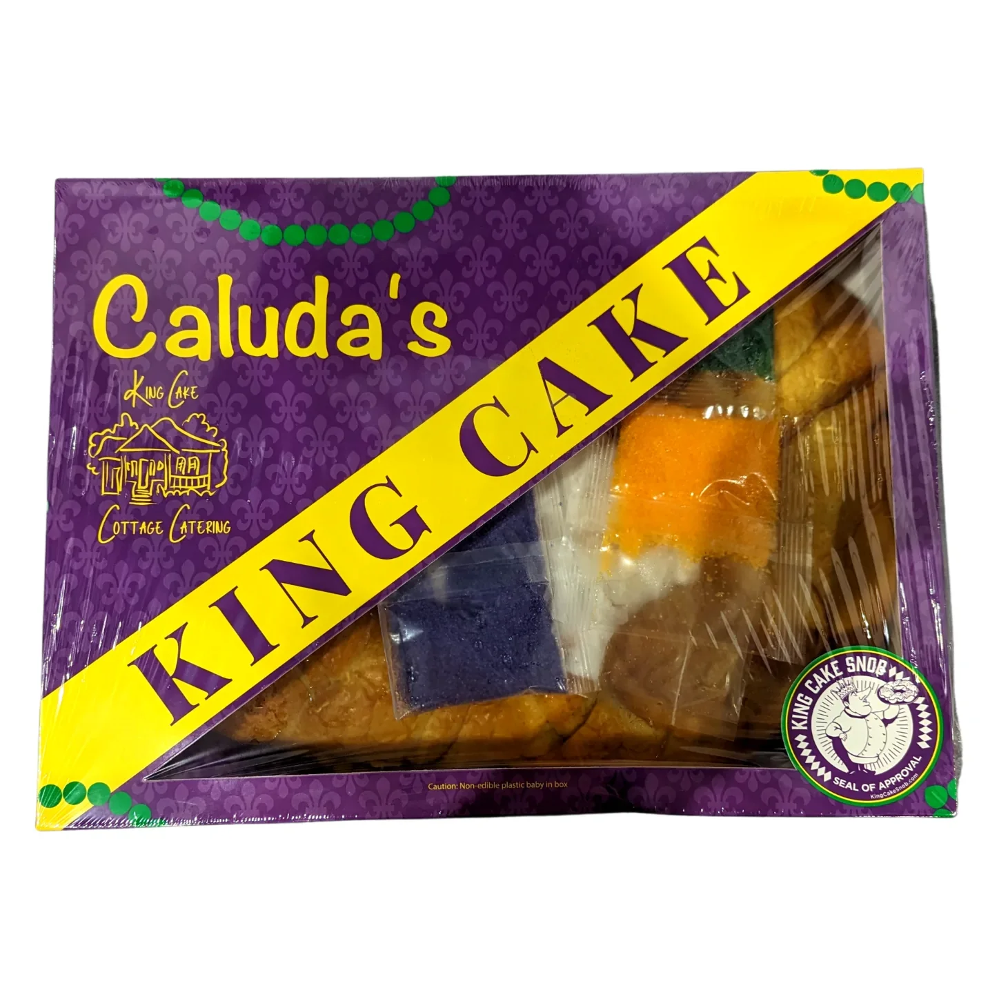 Traditional King Cakes - Case of 10  (Icing on the Side)