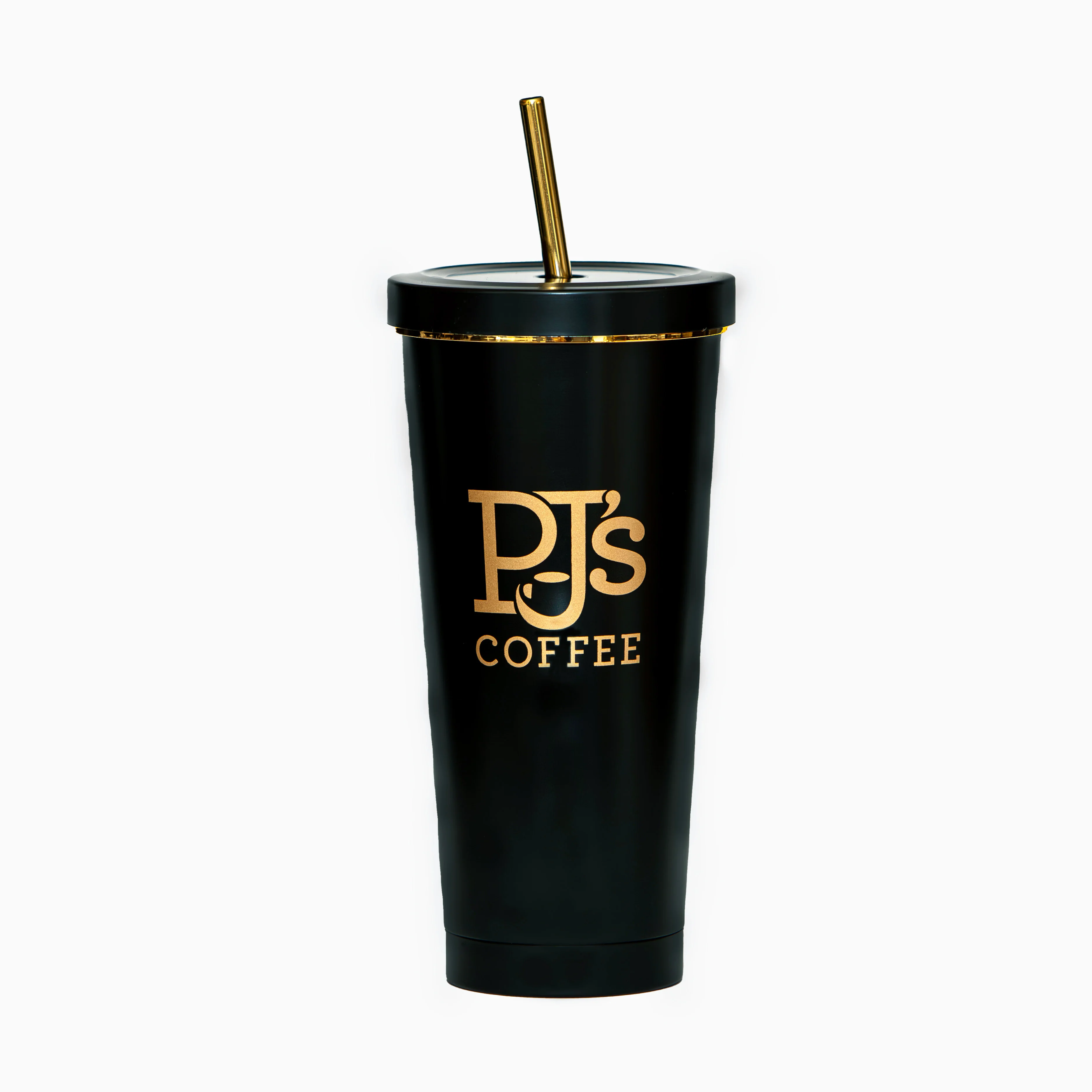 PJ's Black and Gold Tumbler 25oz